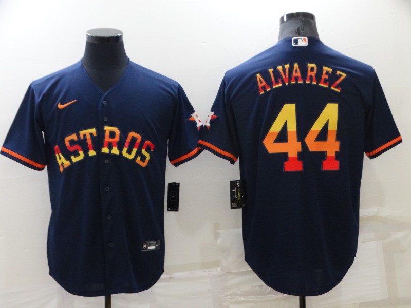 Men's Houston Astros #44 Yordan Alvarez 2022 Navy Cool Base Stitched Jersey Men's Houston Astros #44 Yordan Alvarez 2022 Navy Cool Base Stitched Jersey